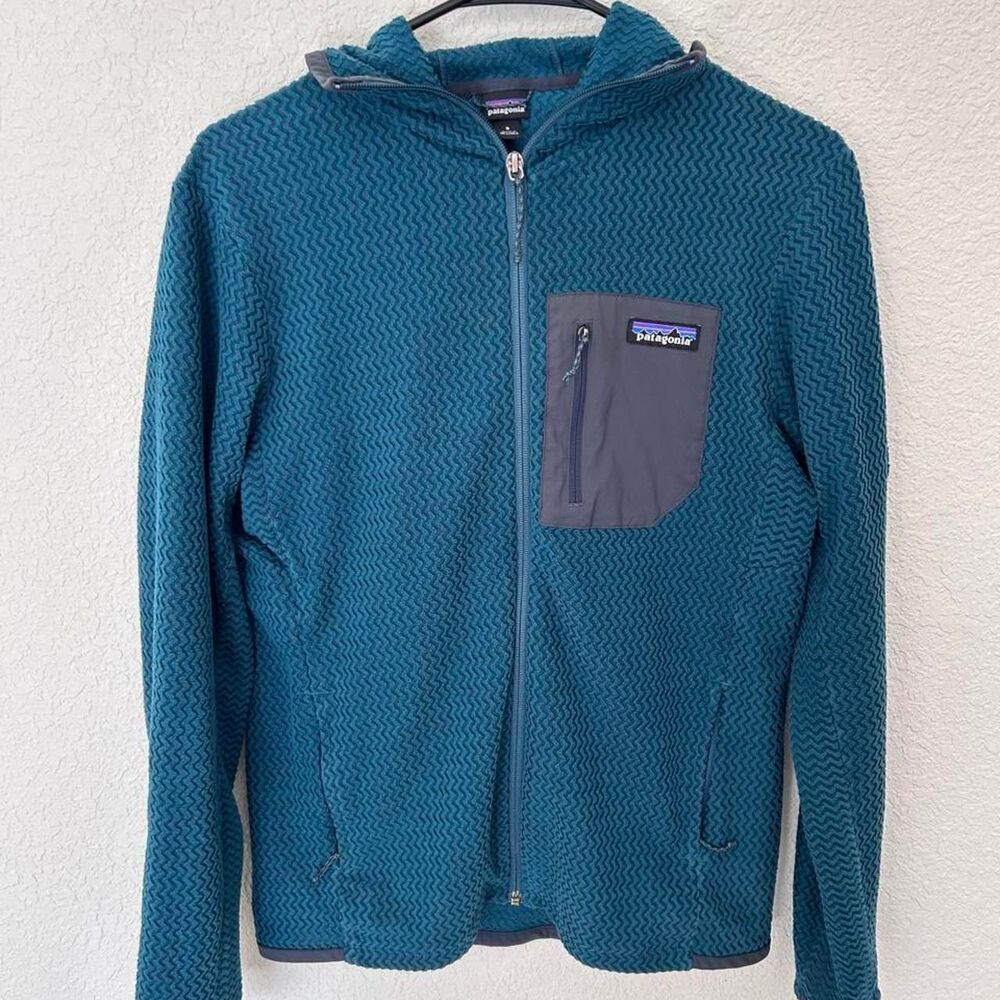 Patagonia Teal R1 Full-Zip Hoody